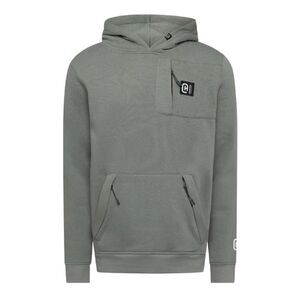 Crosshatch Mens Portville Logo Hoodie / Olive